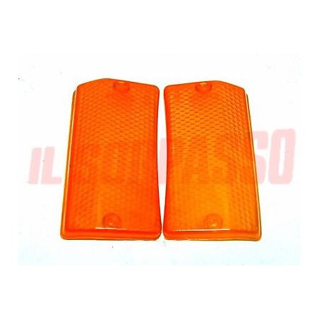 PLASTICHE ARANCIO FANALINI ANTERIORI FRECCE FIAT 124 SPECIAL 2 SERIE