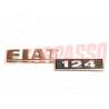 SCRITTA FREGIO POSTERIORE FIAT 124 BERLINA ORIGINALE