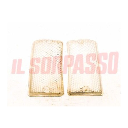 PLASTICHE BIANCHE FANALINI ANTERIORI FRECCE FIAT 124 SPECIAL 2 SERIE