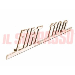 SCRITTA SIGLA COFANO POSTERIORE FIAT 1100 103 ORIGINALE CROMATA