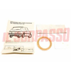 KIT ADESIVI STRISCE SERIGRAFIE LATERALI ARGENTO FIAT 127 SPORT ORIGINALI