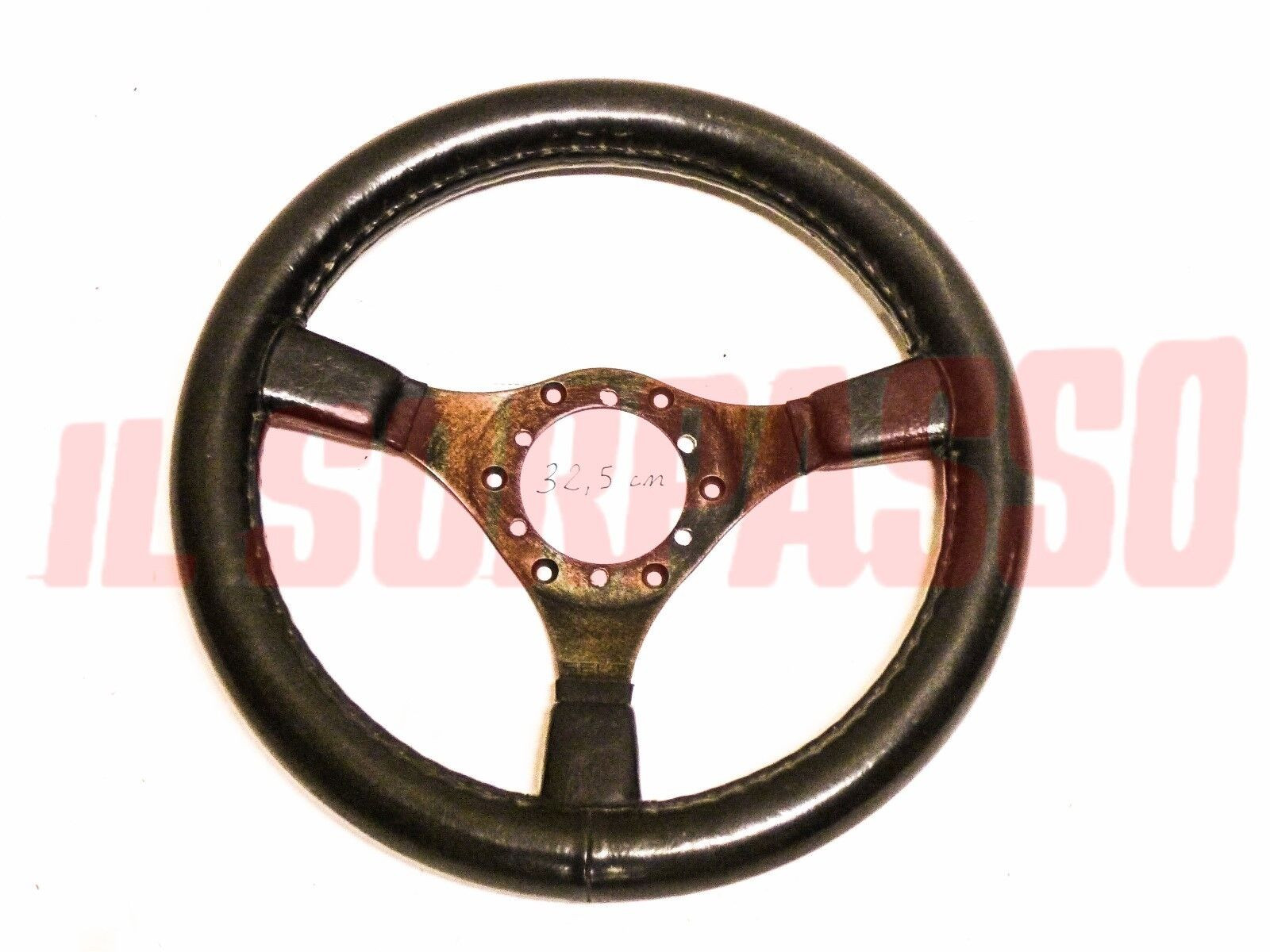 VOLANTE STERZO SPORTIVO SELM 32,50 cm FIAT 500 600 124 126 127 128 BERLINA COUPE