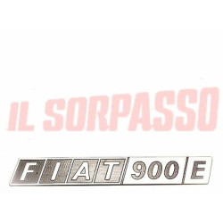 SCRITTA SIGLA PORTELLONE POSTERIORE FIAT 900 E PANORAMA + FURGONE ORIGINALE