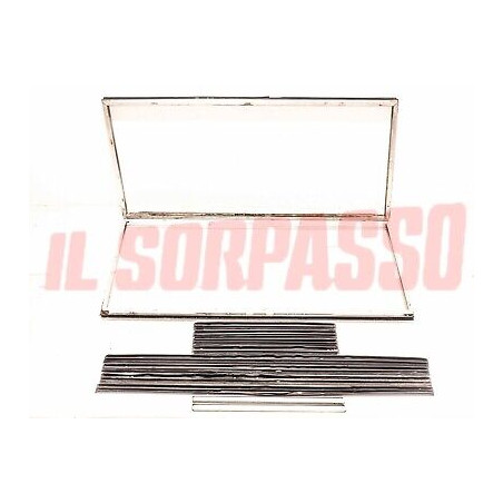 TELAIO CORNICE GUIDE VETRI SCORREVOLI DX + SX FIAT 850 T FAMILIARE 900 T PULMINO