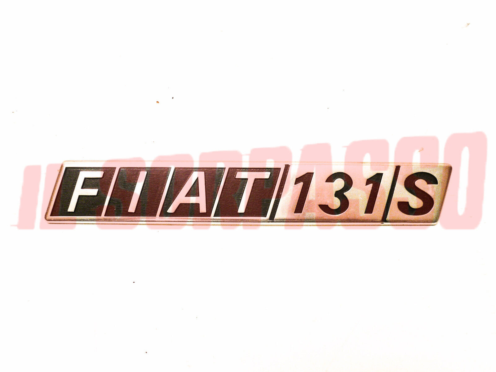 SCRITTA SIGLA COFANO POSTERIORE FIAT 131 S ALLUMINIO ORIGINALE